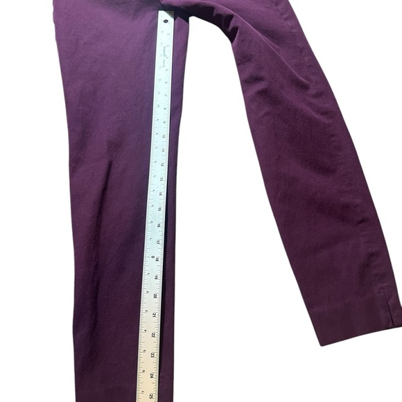 Banana Republic Sloane purple trousers midrise skinny pants size 2 - Picture 10 of 15